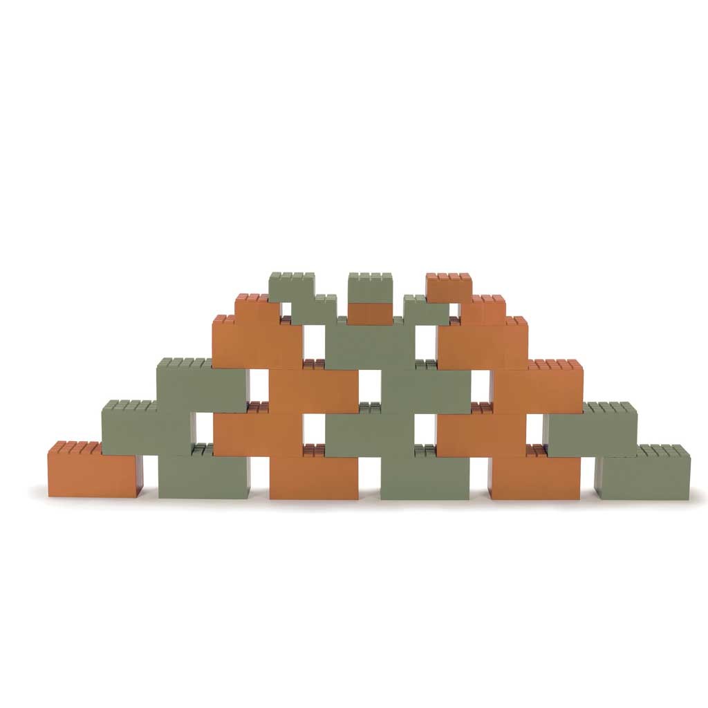 Bausteine Orange und Grün 26 Stück