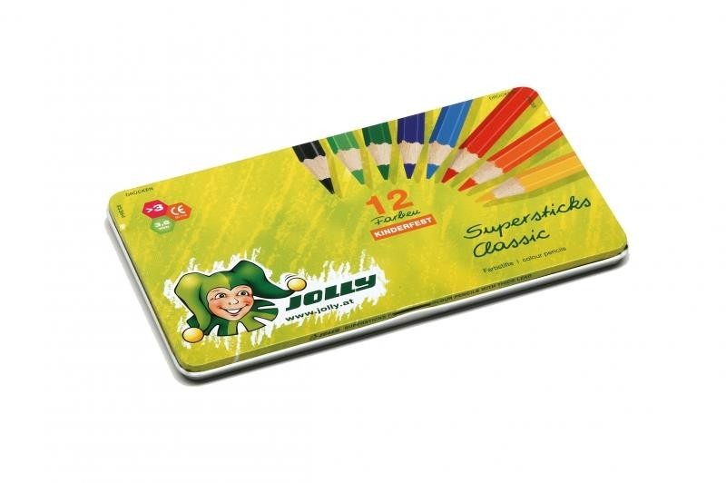 JOLLY Supersticks kinderfest CLASSIC sortiert, 12er 3D Metalletui