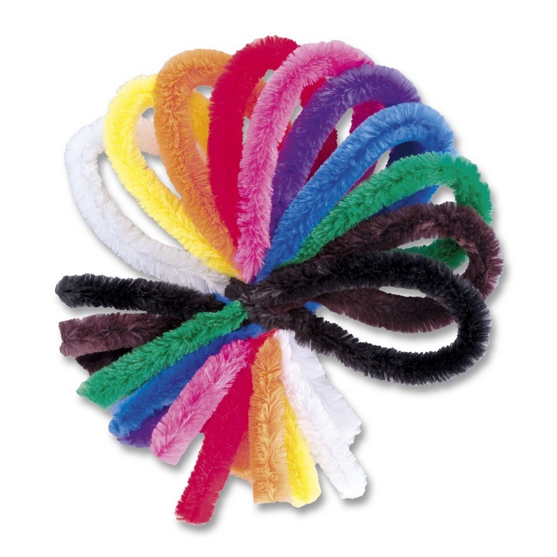 Chenille 8mmx50cm 800Stk. sortiert + 200 Stk. GRATIS dazu