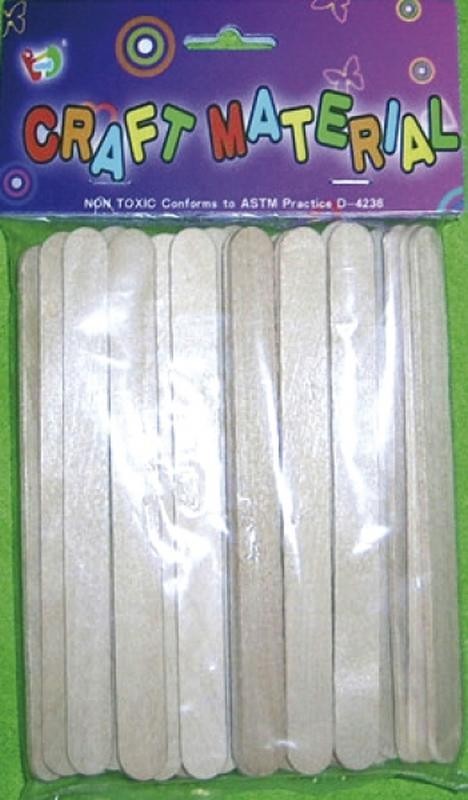 Bastelhölzer klein, natur, 50 Stück