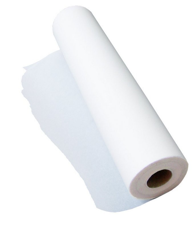 Transparentpapierrolle, 80g/m² 63cmx10m, weiß transparent