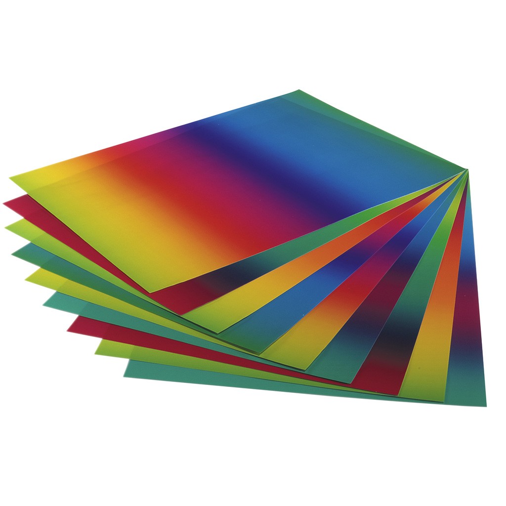 Regenbogentransparentpapier 115g/m² 51x70cm, 25 Bogen