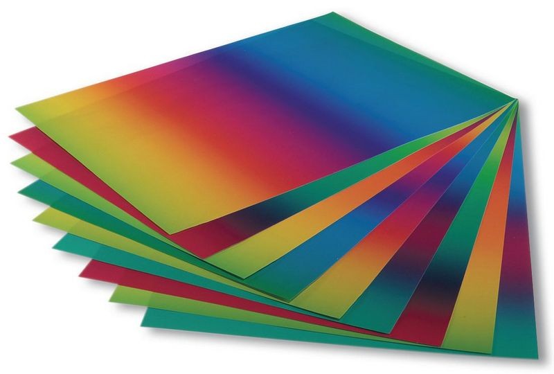 Regenbogentransparentpapiermappe 115g/m², 22x32cm, 10 Blatt