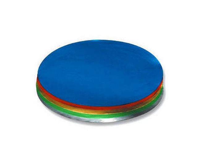 Alu-Faltblätter 18cm rund, 50 Blatt, farbig sortiert
