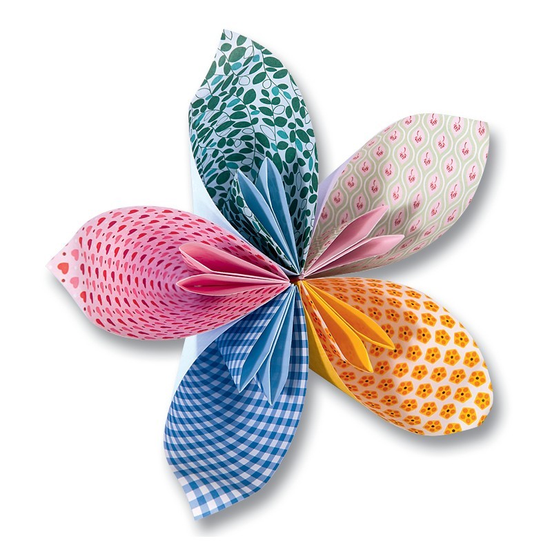 Faltblätter 80g/m², SWEET 15x15cm, 50 Blatt, 5 Motive sortiert