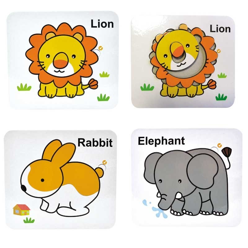 Doodle Puzzle U3 Tiere 6 verschiedene Motive & 1x Stift