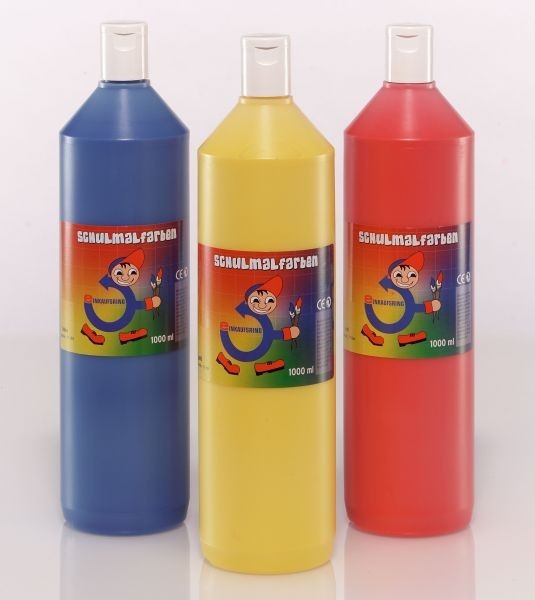 EKR-Schulmalfarbe 1000ml Einzelfarben in 16 Farben erhältlich