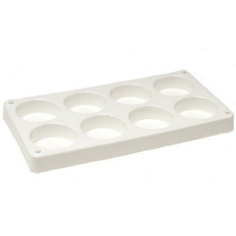 Achtfarbnapf für Farbtabletten mit transparentem Deckel, 55mm