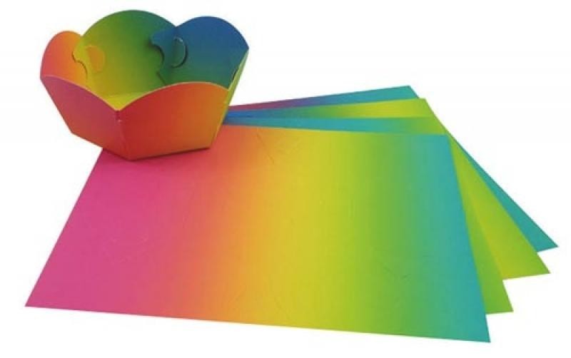 Regenbogenfotokarton 300g/m² 22,5x32,5cm, 10 Blatt, sortiert