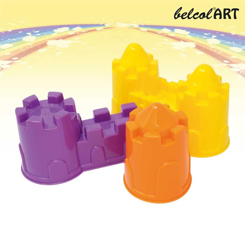 belcolART Burgen Bau Set 3tlg. ideal für den Kreativ Sand