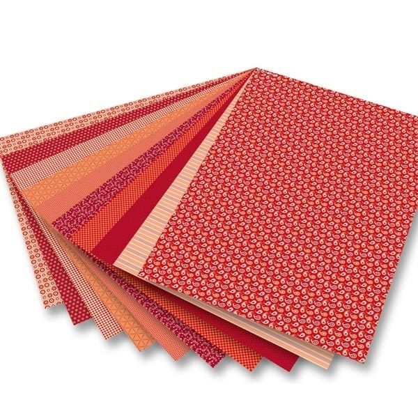 Motivblock BASICS ROT 24x34cm, 30 Blatt sortiert