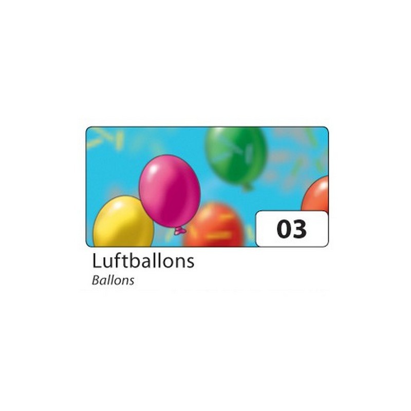 Motivkarton 270g/m², 50x70cm, 10 Bogen Luftballons""