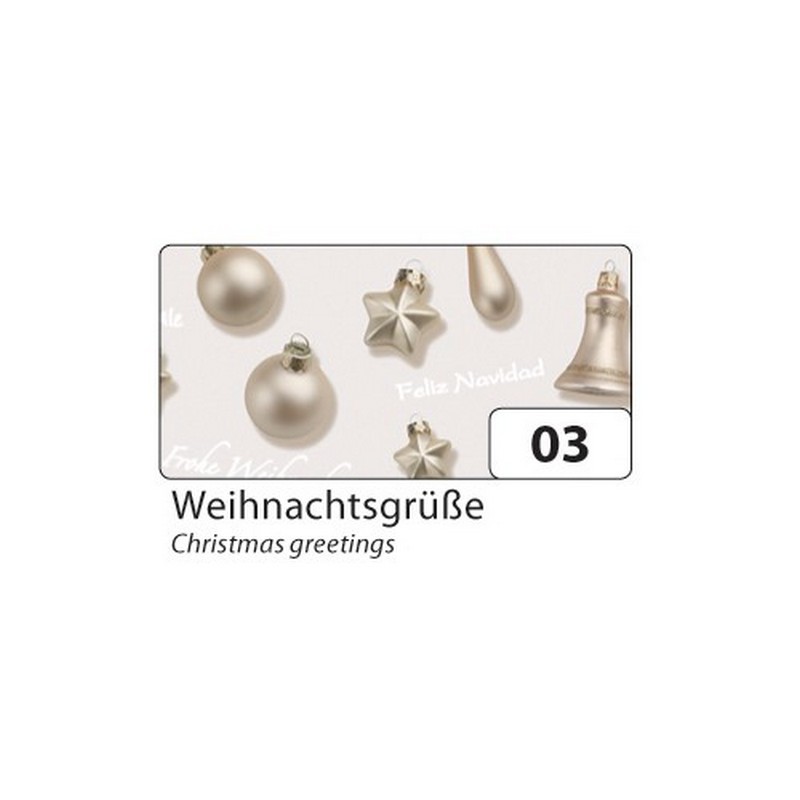 Motivkarton 270g/m², 50x70cm, 10 Bogen Weihnachtsgrüße""