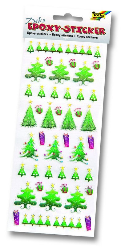 Epoxy-Sticker, Weihnachten - Set 5 Weihnachten- Set 5