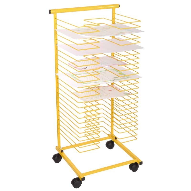 Papiertrockenständer, gelb