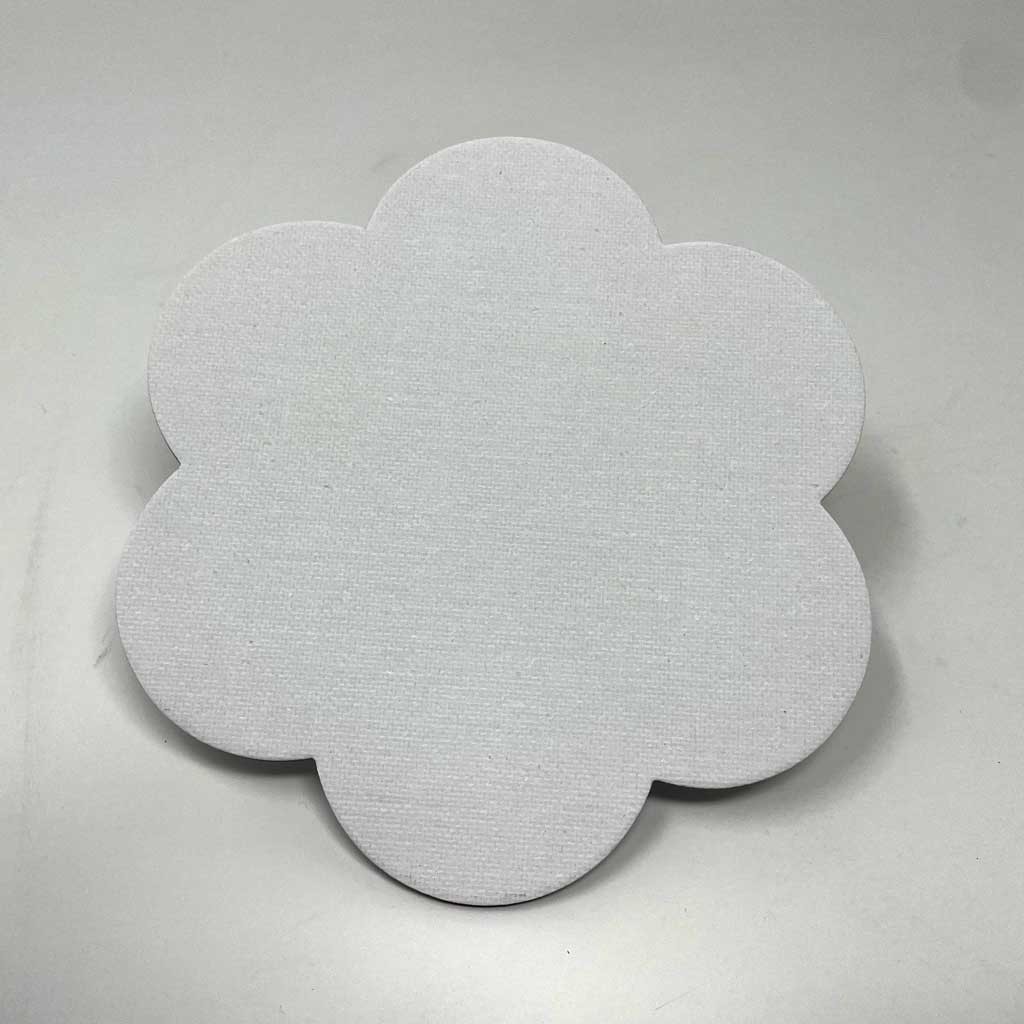 Leinwandblumen 5er Set 15 x 15 x 0,27cm