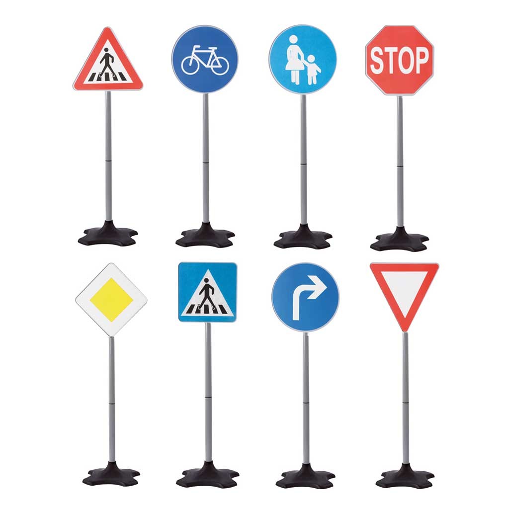 Verkehrsschilder 8-tlg.