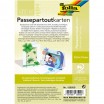 Passepartouts 220g/m², rechteck Stanzung 10,5x15cm,5 Karten+Kuverts, weiß