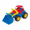 Traktor mit Frontheber Länge 30 cm Gummiräder