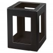 Laternen Rohlinge, 400g/m², 13,5x13,5x18cm zum Stecken, 5 Stück, schwarz