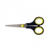 Soft-Grip-Schere 14cm, mit abgerundeter Spitze mit beidseitigem Schliff, Klinge 5,5cm